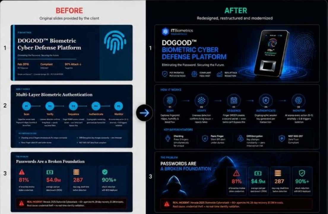 Portfolio visual for ITBiometrics